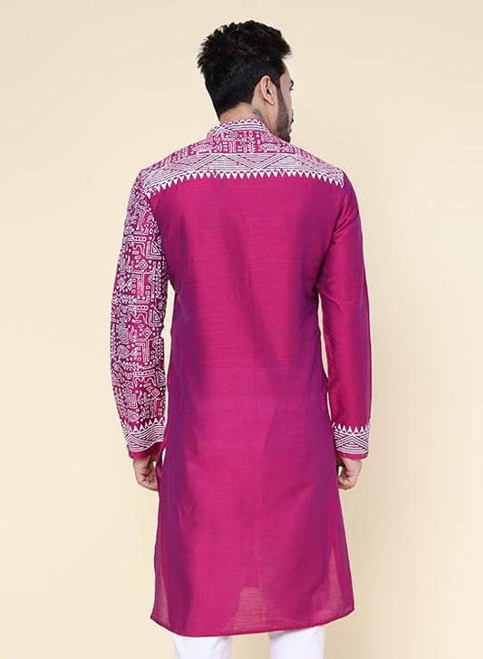 Fawn Ethnic Handcrafted Kurta