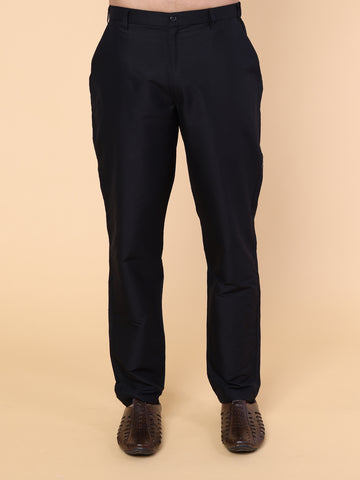 Men’s Black Silk Pant