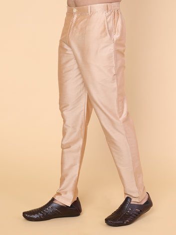 Men’s Rose Gold Silk Pant